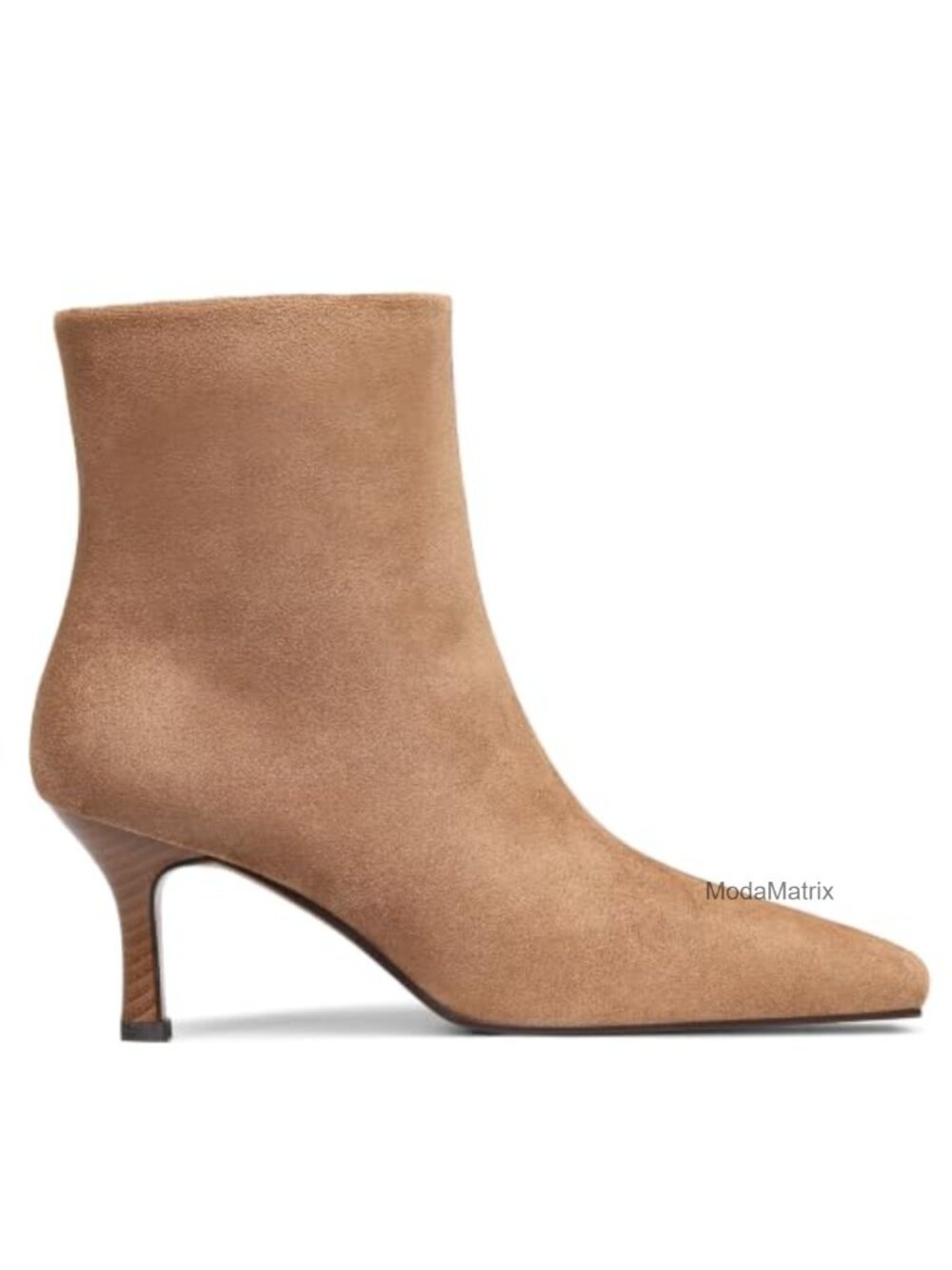 Women's Square Toe Ankle Booties Kitten Heel Suede Fashion Boots